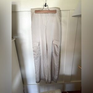 NWOT Zara Satin Cargo Pants